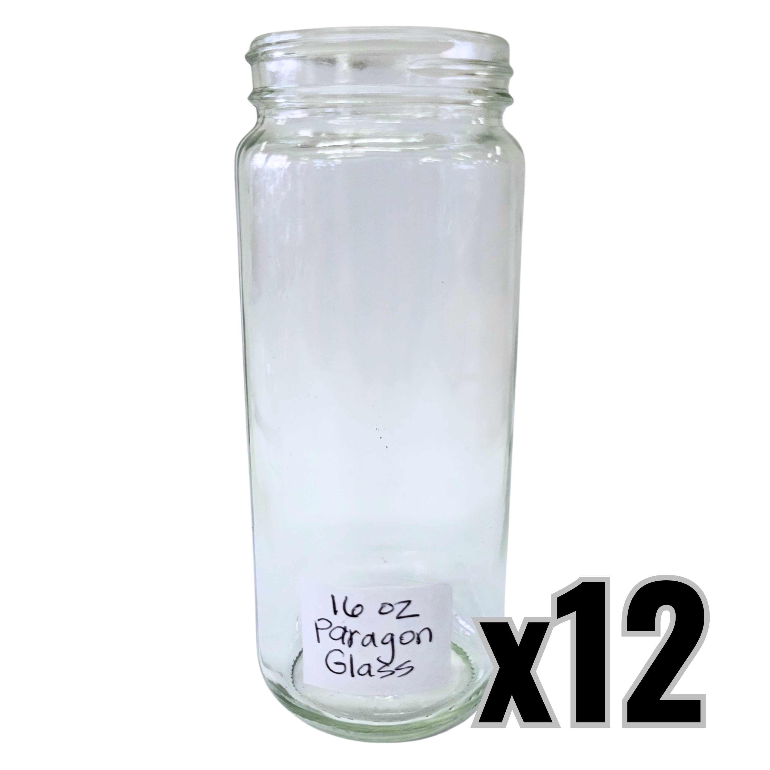 16 oz (12 fl oz) Glass Paragon Jars