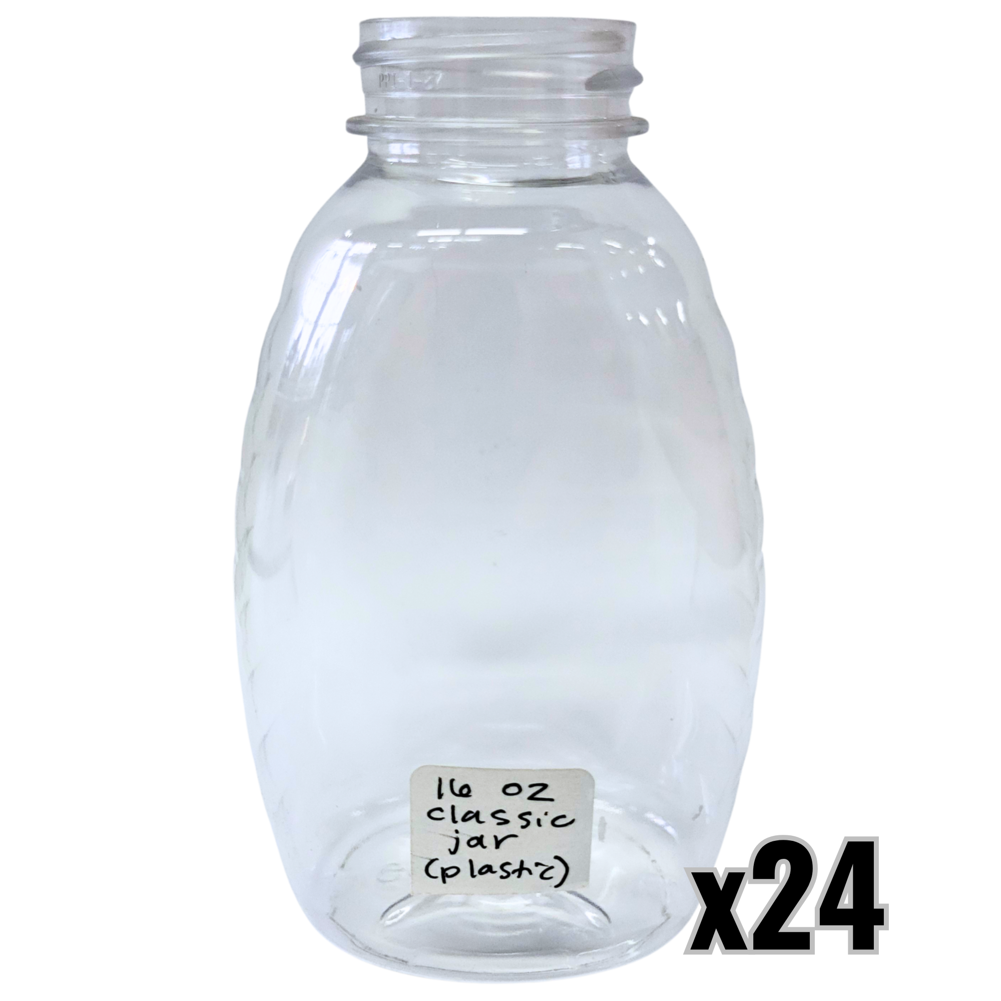 16 oz Plastic Classic Honey Jars