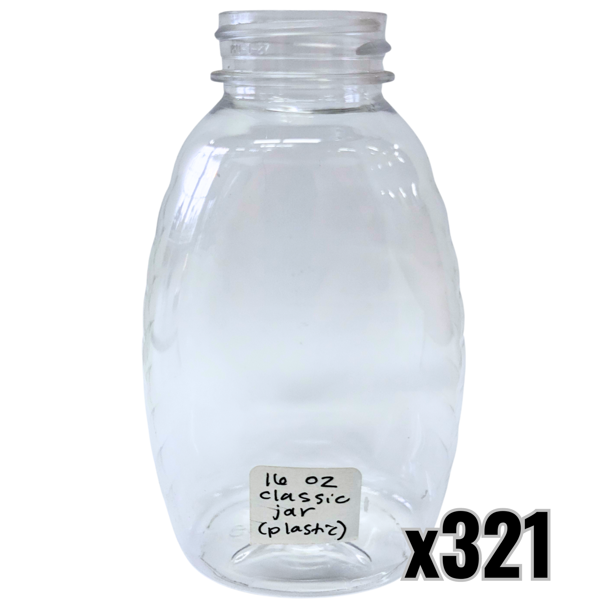 16 oz Plastic Classic Honey Jars