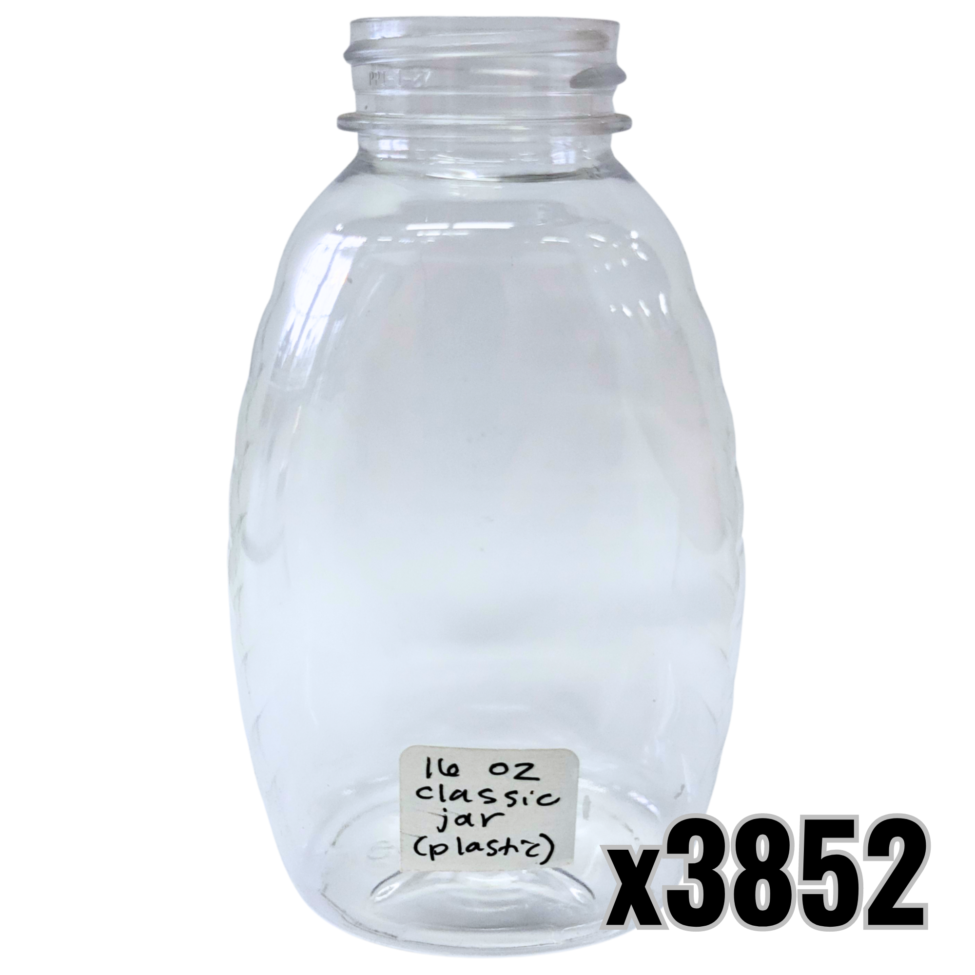 16 oz Plastic Classic Honey Jars