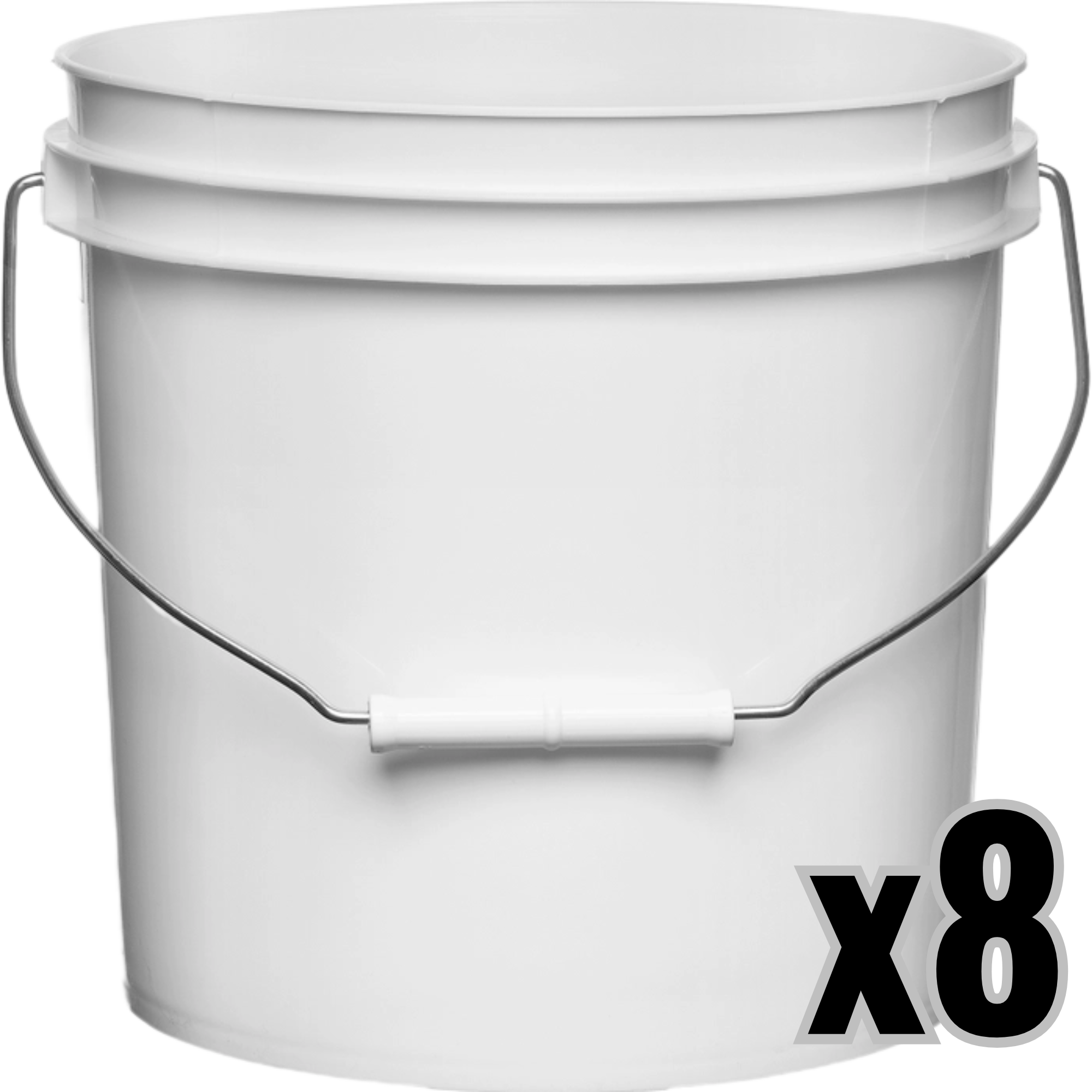 2 Gallon Round Bucket and Lid with Gasket