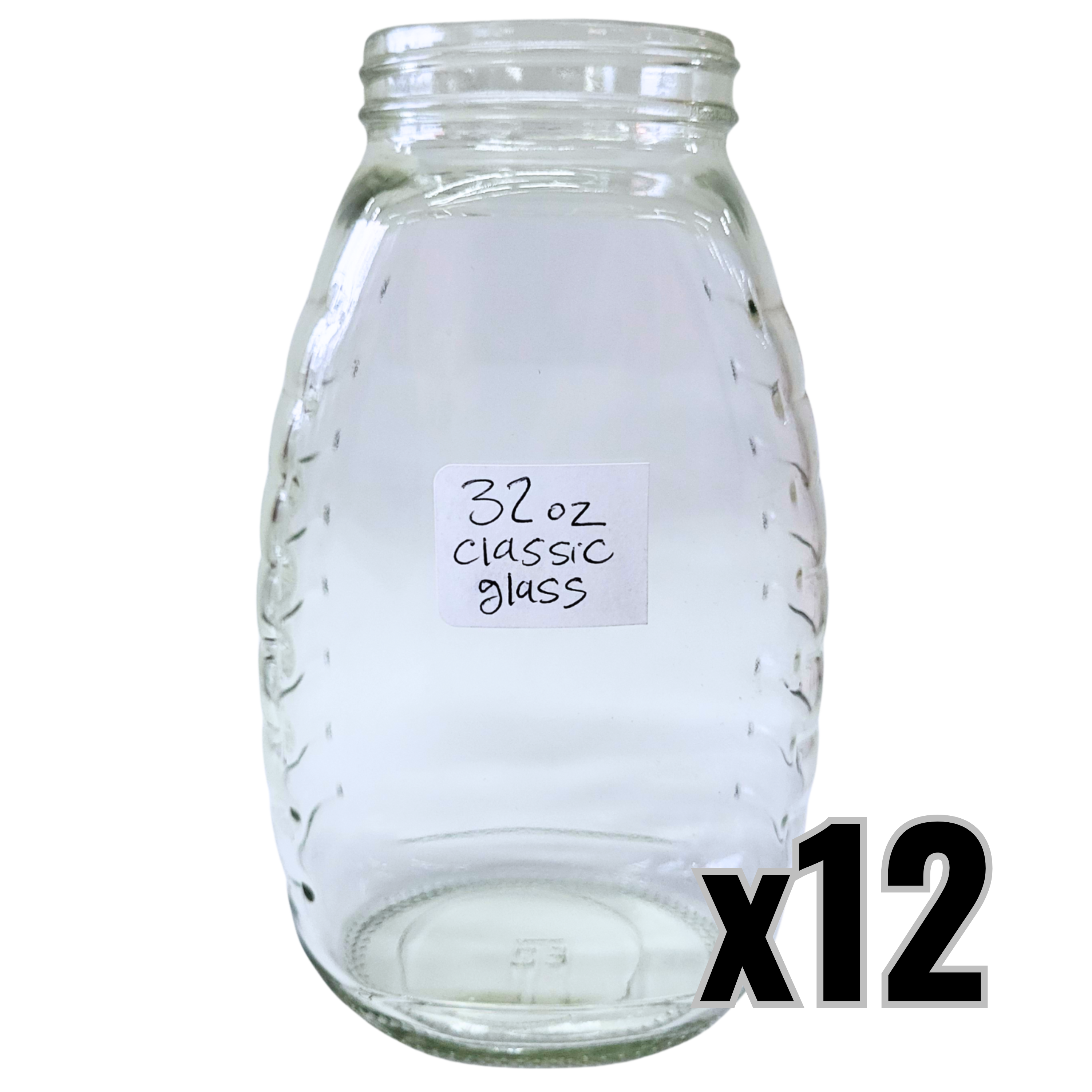 32 oz Glass Classic Honey Jars