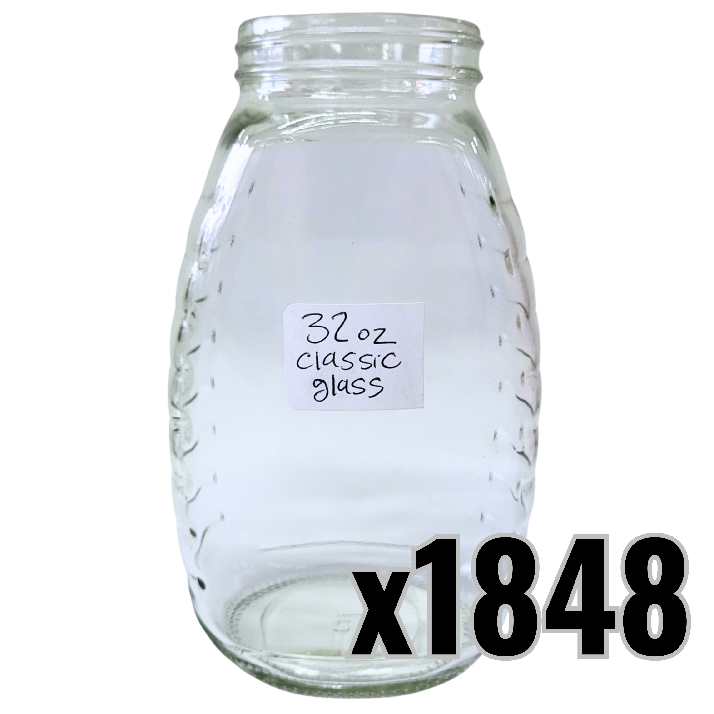 32 oz Glass Classic Honey Jars