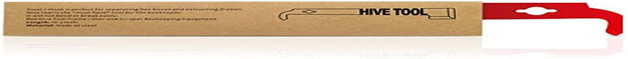 Steel J Hook Bee Hive Tool Frame Lifter and Scraper,Beekeeping Equipment, 10-1/2-Inch