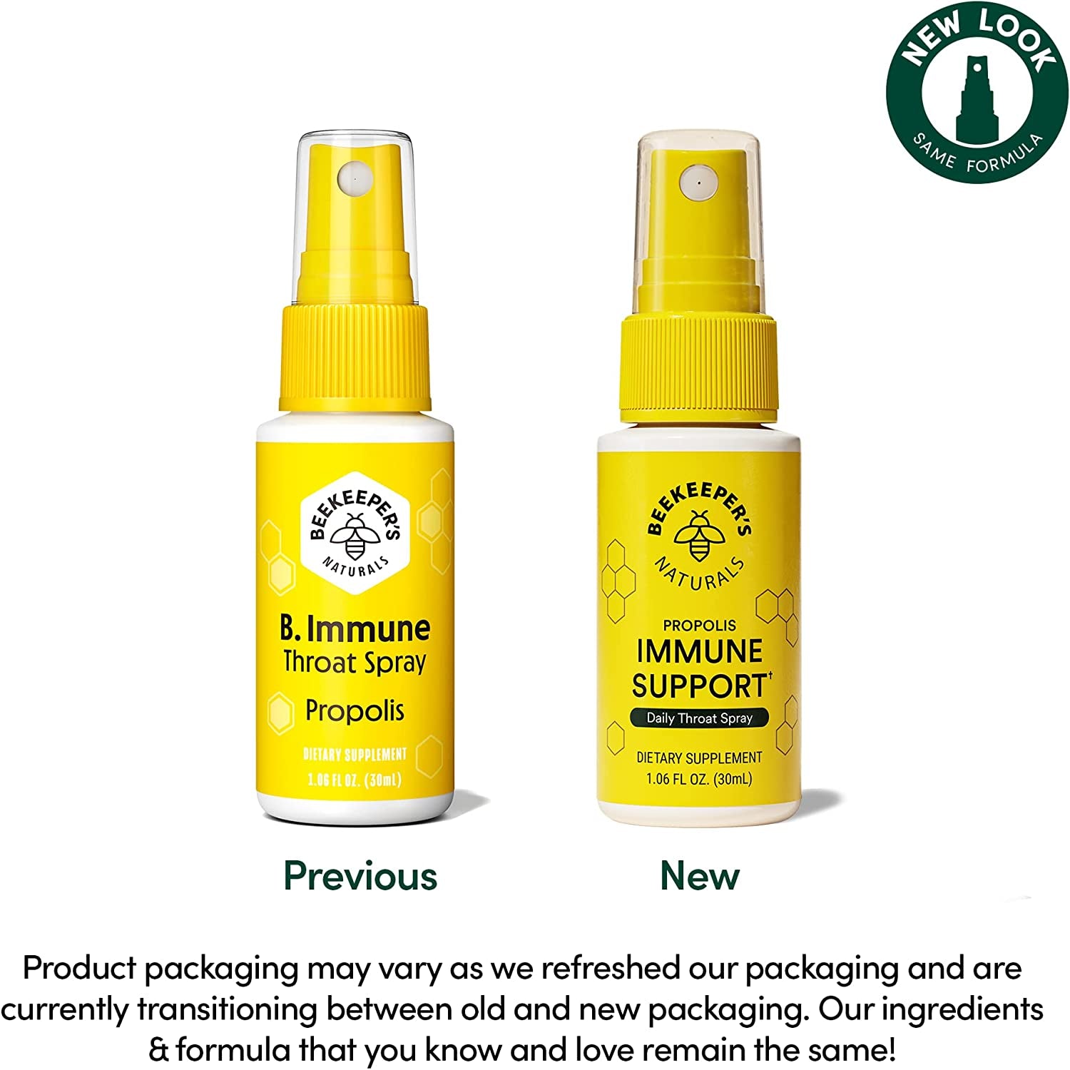 Propolis Throat Spray, Natural Immune Support & Sore Throat Relief - Antioxidants, Keto, Paleo, Gluten-Free, 1.06 Oz (Pack of 2)