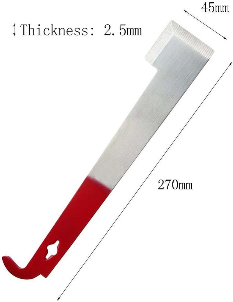 Steel J Hook Bee Hive Tool Frame Lifter and Scraper,Beekeeping Equipment, 10-1/2-Inch