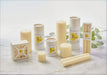 8 Inch Hand-Rolled Beeswax Taper Candles -  (Single Pair)