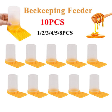 1-10PCS Beekeeping Feeder Lightweight Bee Drinking Waterer Feeder Safe Honey Bee Feeders Supplies Feeding Bee Drinker Tools